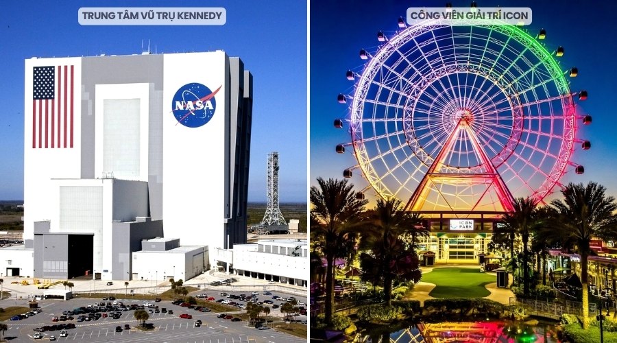 Trung tâm Vũ trụ Kennedy của NASA và Công viên giải trí ICON - Tour du lịch Mỹ