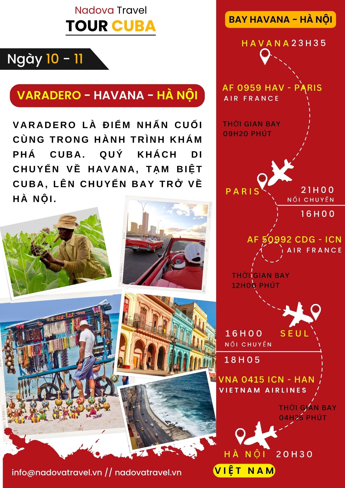 Bay Havana - Hanoi - Tour Cuba