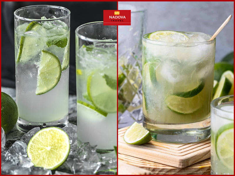 Caipirinha là món cocktail nổi tiếng của người Brazil, nổi bật bởi hương thơm nồng và vị chua ngọt.
