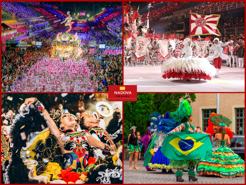 Tham gia lễ hội hóa trang Rio Carnival đầy màu sắc.
