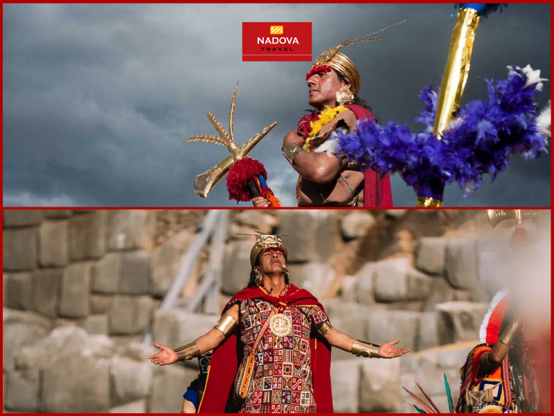 Hoàng đế Sapa Inca bước ra từ Qorikancha, đứng hướng về phía Mặt Trời mọc và thực hiện nghi thức chào Thần Mặt Trời, cầu mong ánh sáng và sự sống sẽ tiếp tục ban phát cho muôn loài.